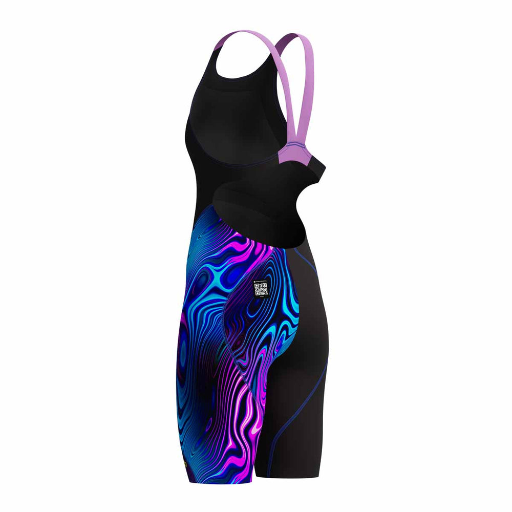 Speedo Womens Fastskin LZR Ignite Kneeskin - Black/Purple | Allens Of Kingsbury