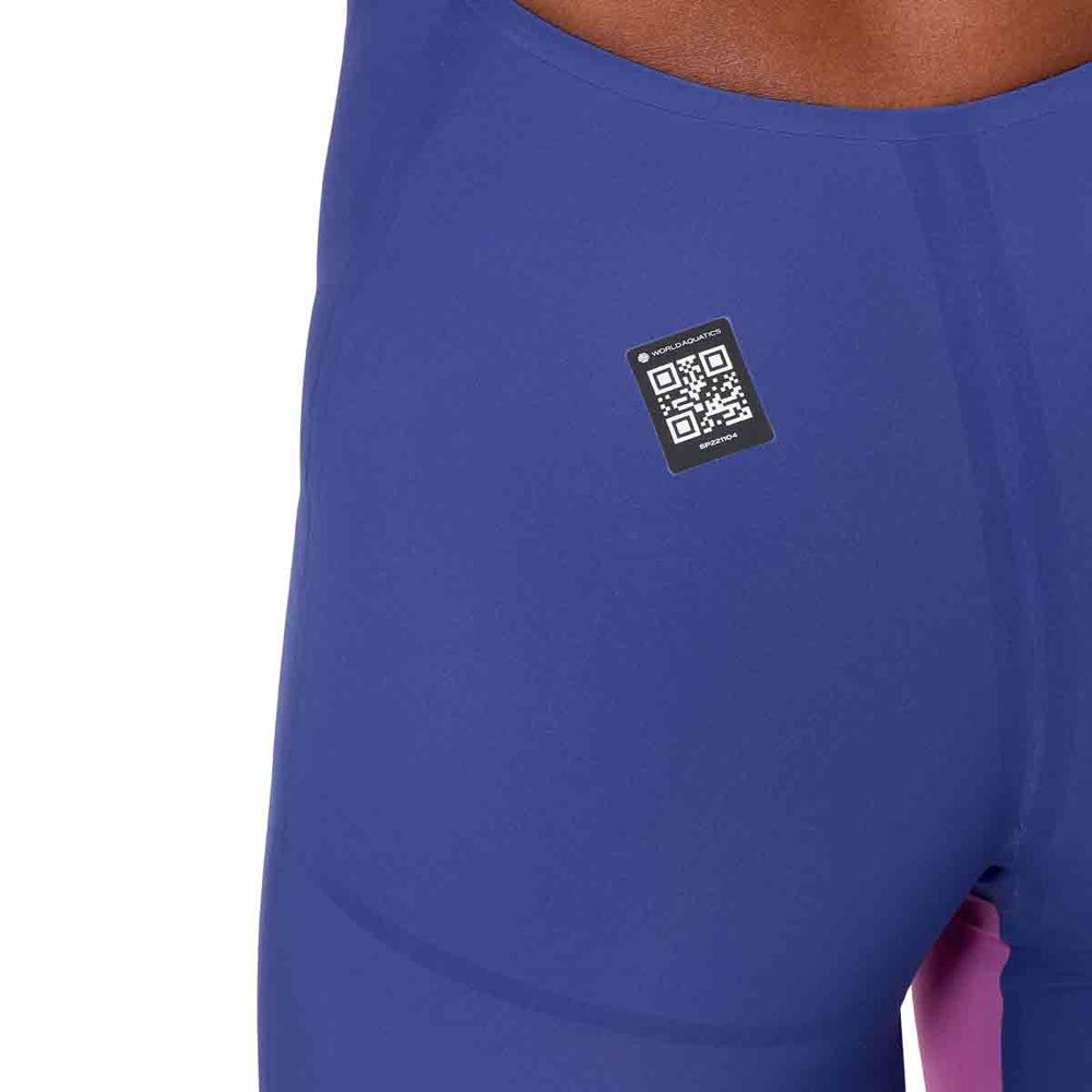 Speedo Womens Fastskin LZR Pure Valor 2.0 Openback Kneeskin - Noble Navy/Jelly | Allens Of Kingsbury