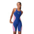 Speedo Womens Fastskin LZR Pure Intent 2.0 Openback Kneeskin - Noble Navy/Jelly/Hyper Yellow