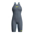 Speedo Womens Fastskin LZR Pure Valor 2.0 Openback Kneeskin - Grey Lead/Acadia Blue