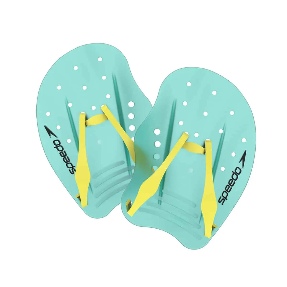 Speedo Tech Paddle Arctic Glass, swimming paddles designed for training, featuring lightweight construction and ergonomic grip.