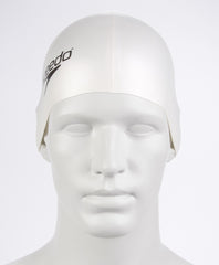 Speedo Flat Silicone Swimming Cap - White | Allens Of Kingsbury