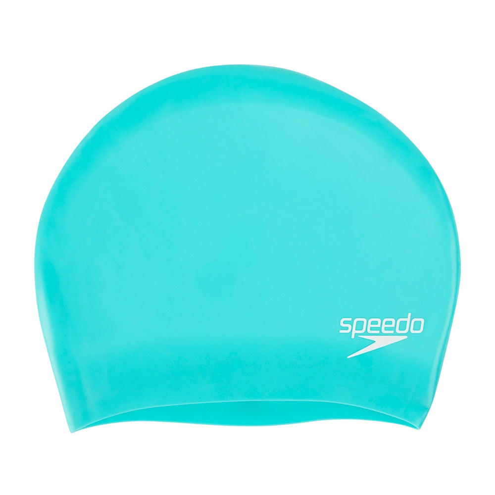 Speedo Long Hair Swimming Cap - Green | Allens Of Kingsbury