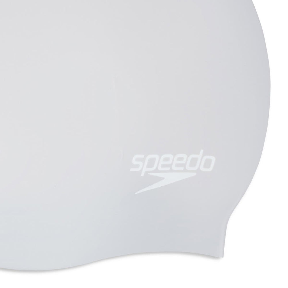 Speedo Long Hair Swimming Cap - Silver | Allens Of Kingsbury