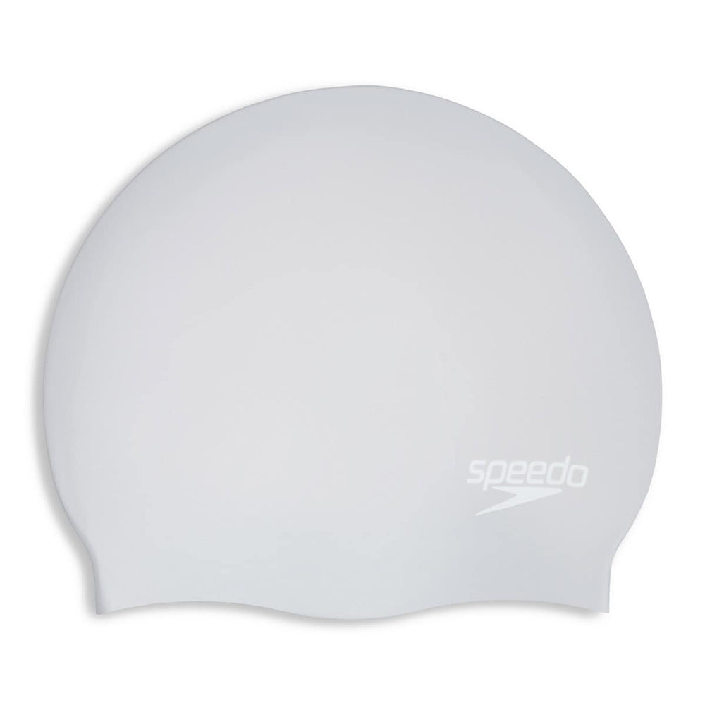 Speedo Long Hair Swimming Cap - Silver | Allens Of Kingsbury