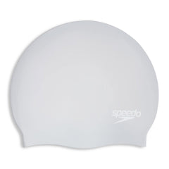 Speedo Long Hair Swimming Cap - Silver | Allens Of Kingsbury