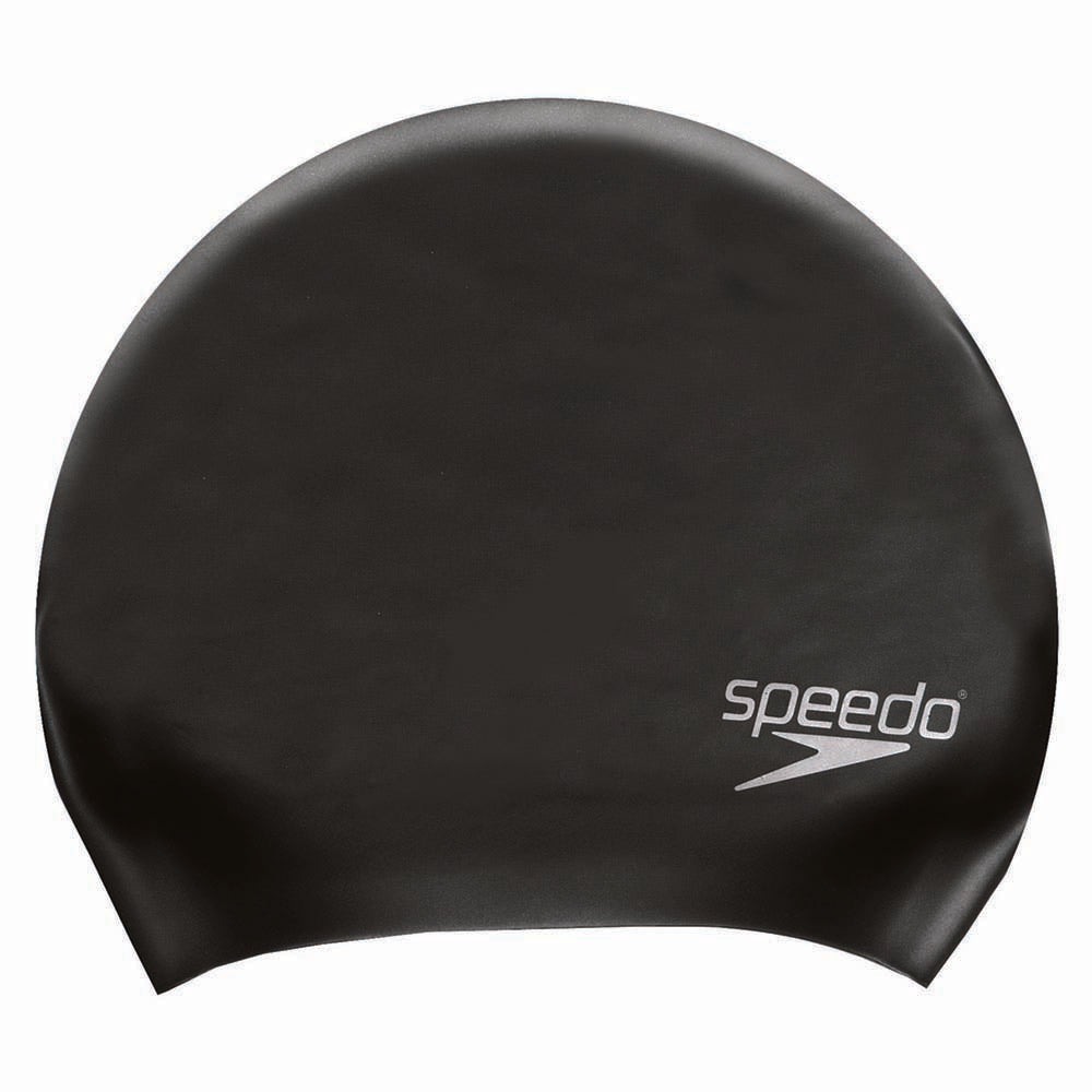 Speedo Long Hair Volume Swimming Cap - Black | Allens Of Kingsbury