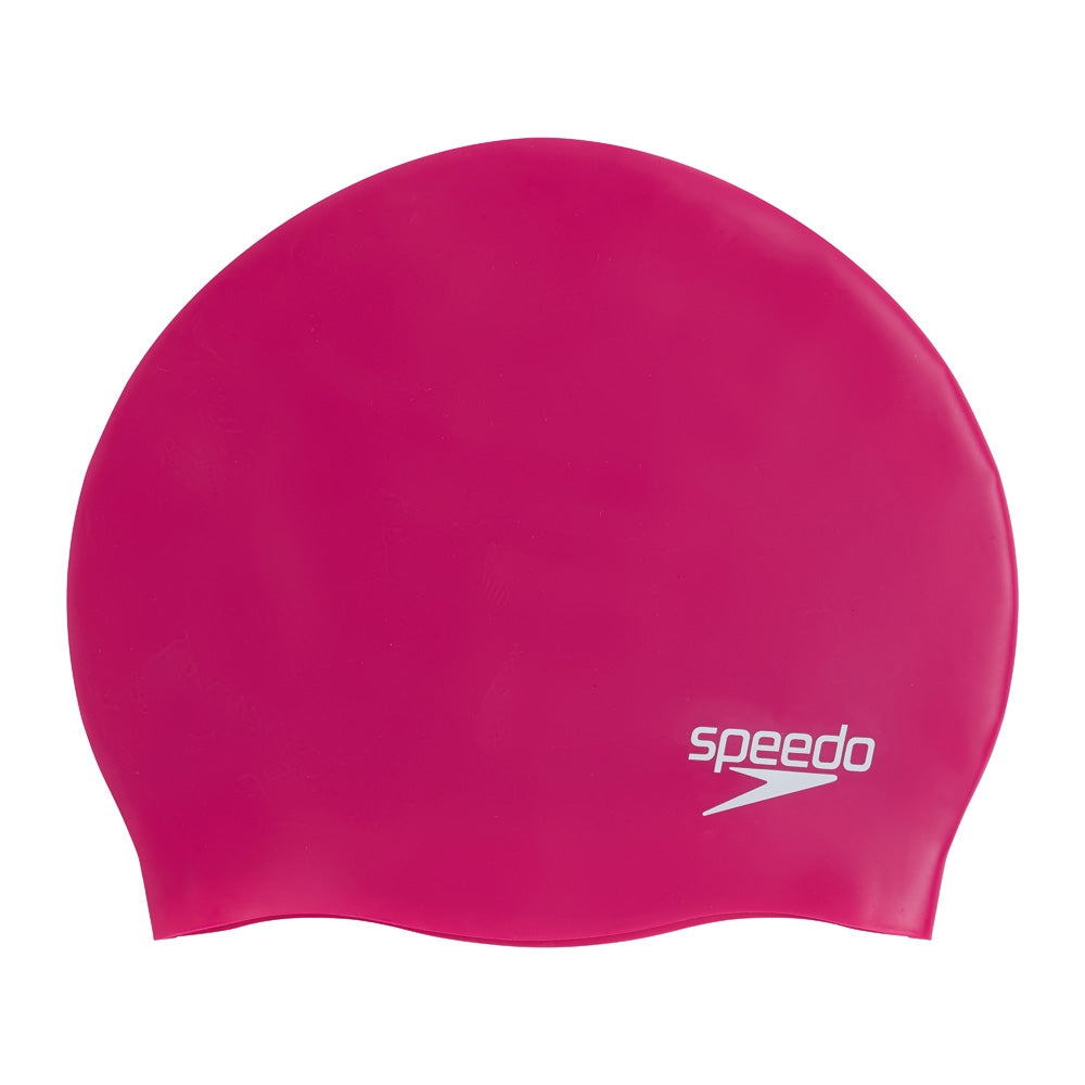 Speedo Moulded Silicone Swimming Cap - Pink | Allens Of Kingsbury