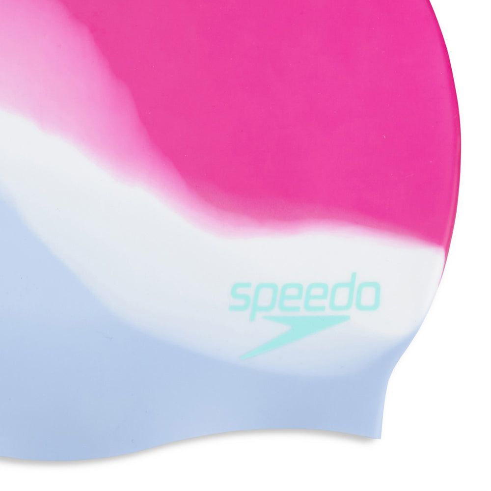 Speedo Multi Colour Silicone Swimming Cap - Blue/Purple | Allens Of Kingsbury