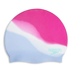 Speedo Multi Colour Silicone Swimming Cap - Blue/Purple | Allens Of Kingsbury