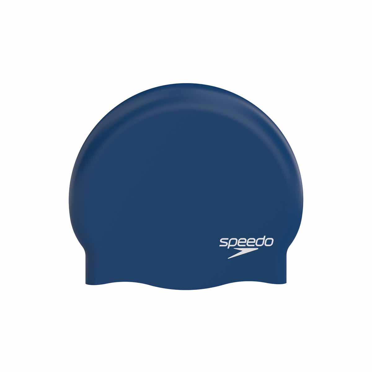 Speedo Plain Moulded Silicone Swimming Cap - Navy | Allens Of Kingsbury
