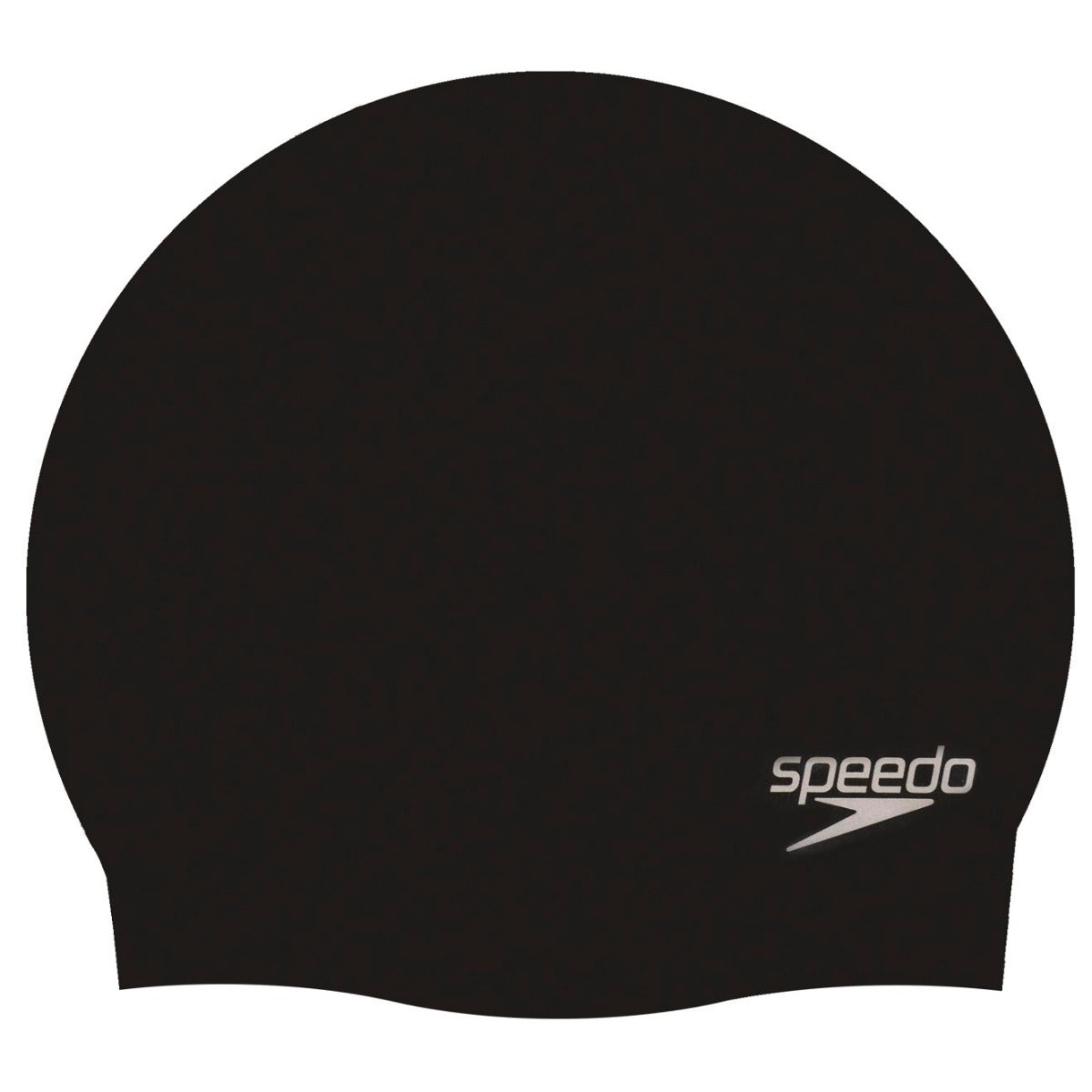 Speedo Plain Moulded Swimming Cap - Black | Allens Of Kingsbury
