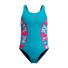 Speedo Girls HyperBoom Splice Muscleback Swimsuit - Mayan Blue/Margarita Pink