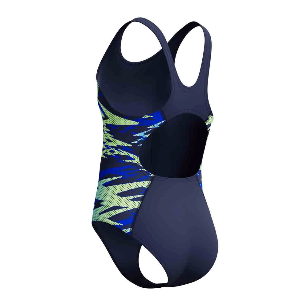 Speedo Girls HyperBoom Splice Muscleback Swimsuit - Peacoat/Deep Sapphire | Allens Of Kingsbury