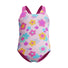 Speedo Girls Printed Racerback 1 Piece Swimsuit - Neon Flamingo