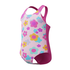 Speedo Girls Printed Racerback 1 Piece Swimsuit - Neon Flamingo | Allens Of Kingsbury