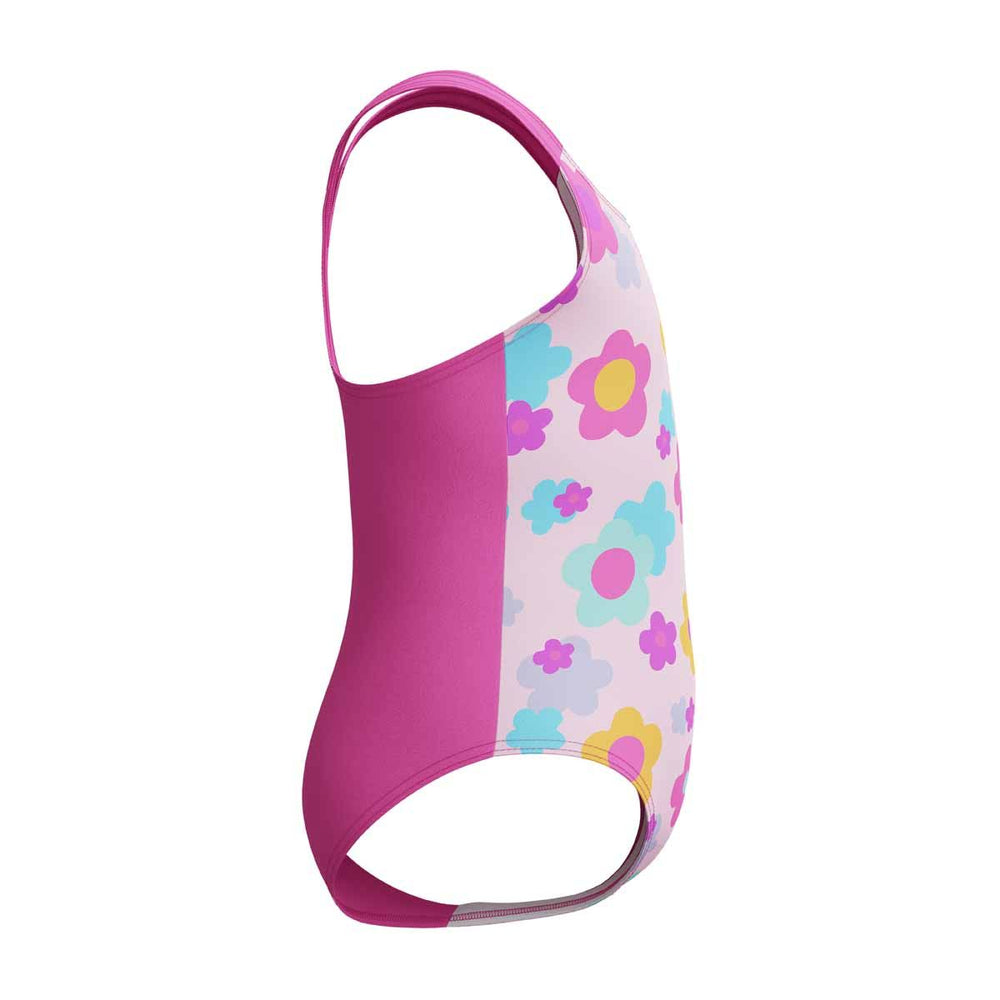 Speedo Girls Printed Racerback 1 Piece Swimsuit - Neon Flamingo | Allens Of Kingsbury