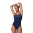 Speedo Womens Endurance+ Logo Thin Strap Swimsuit - Peacoat