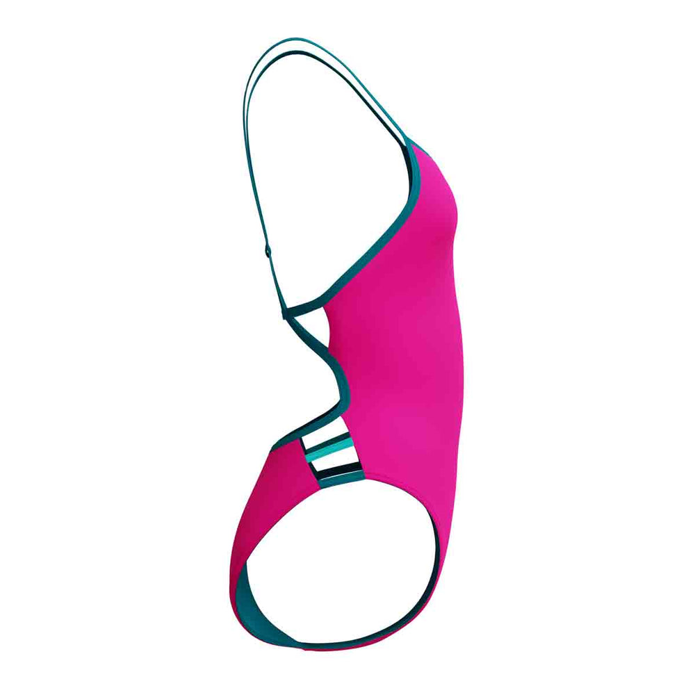 Speedo Womens FL Solid Tri Back Swimsuit - Punchy Pink | Allens Of Kingsbury
