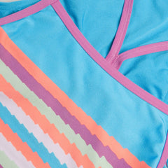Speedo Womens Placement Digital Vback Swimsuit - Picton Blue/Kiki Pink - Allens Swimwear