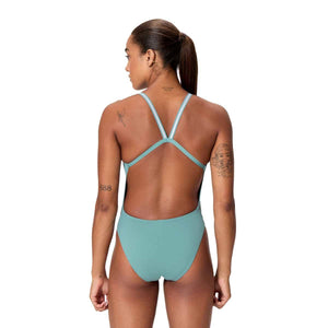 Speedo Womens Active Back Swimsuit - Storm Green | Allens Of Kingsbury