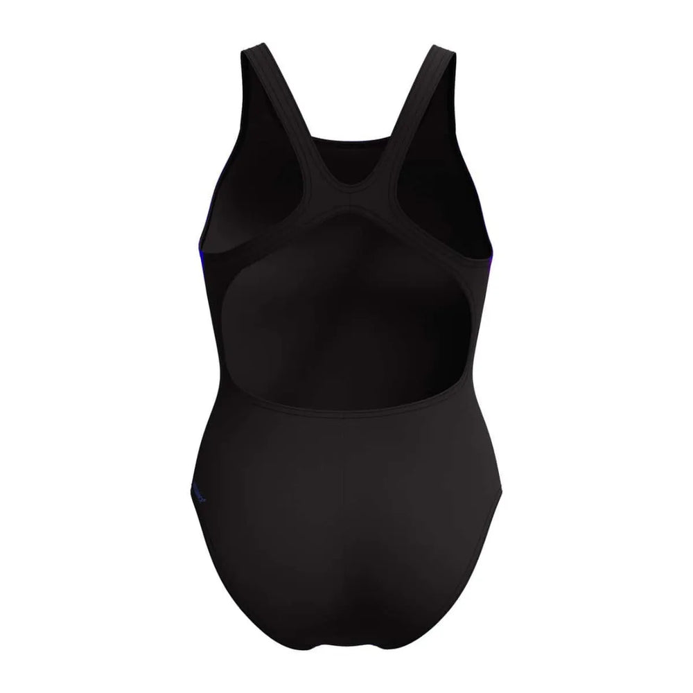 Speedo women's allover digital Recordbreaker swimsuit in multi-color with a sleek, sporty design for competitive swimming.