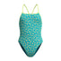 Speedo Womens FL Printed Turnback Swimsuit - Bloom Burst/Turquoise Gem