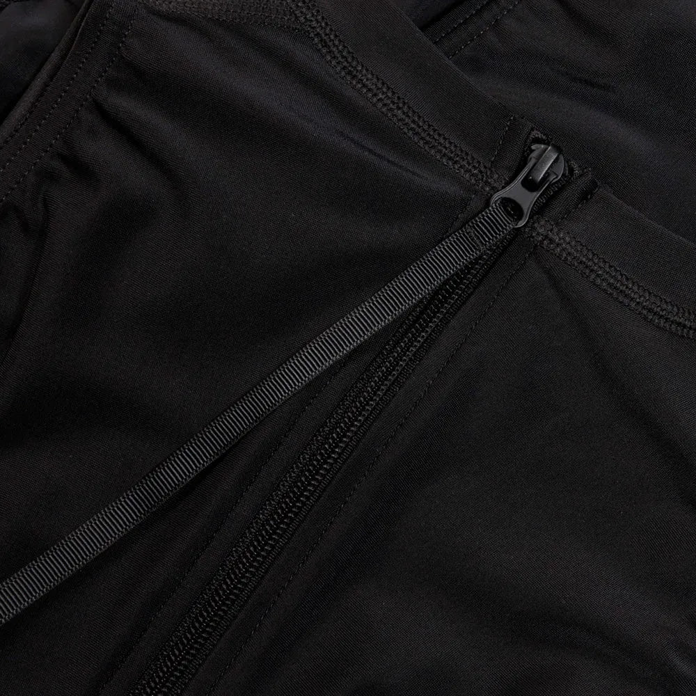 Speedo women's Hydrasuit swimsuit in black and white, sleek and form-fitting for swimming and water sports.