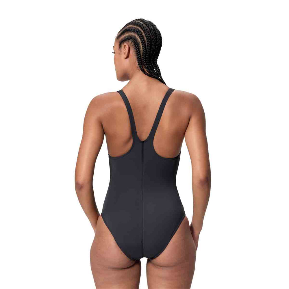 Speedo Womens HyperBoom Butterfly Back Swimsuit - Anthracite/Margarita Pink | Allens Of Kingsbury