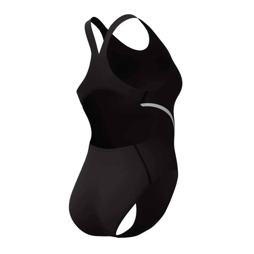 Speedo Womens Vanquisher Movement Back Swimsuit - Black/Silver | Allens Of Kingsbury