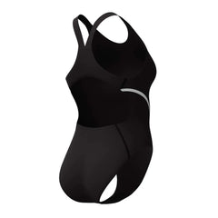 Speedo Womens Vanquisher Movement Back Swimsuit - Black/Silver | Allens Of Kingsbury