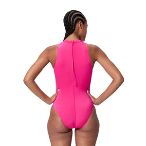 Speedo Womens Endurance+ Logo Hydrasuit Swimsuit - Margarita Pink | Allens Of Kingsbury