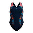 Speedo Womens Placement Laneback Swimsuit - True Navy
