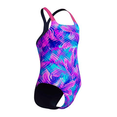 Speedo Girls Digital Allover Powerback Swimsuit - Margarita Pink/Peacoat | Allens Of Kingsbury