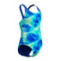Speedo Girls Digital Allover Splashback Swimsuit - Mayan Blue/Deep Sapphire