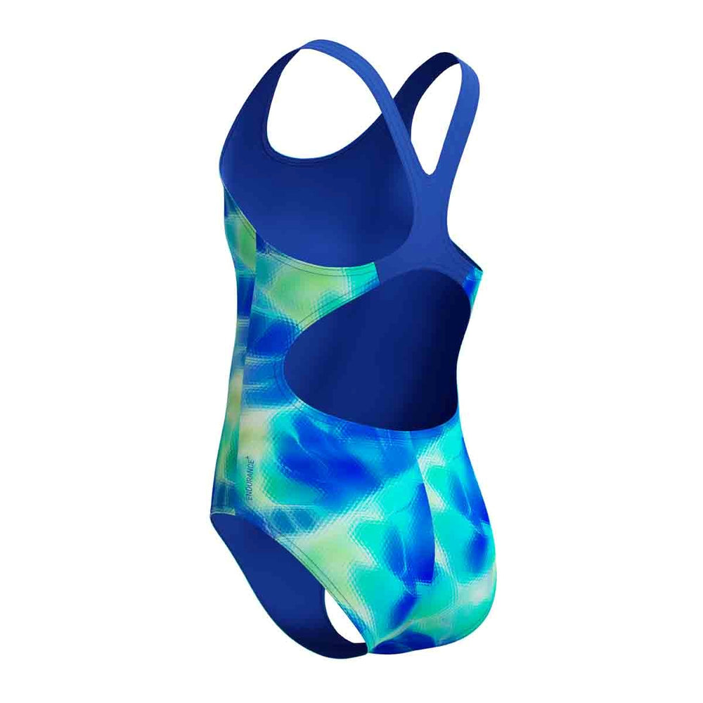 Speedo Girls Digital Allover Splashback Swimsuit - Mayan Blue/Deep Sapphire | Allens Of Kingsbury