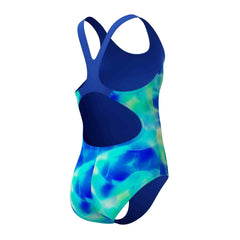 Speedo Girls Digital Allover Splashback Swimsuit - Mayan Blue/Deep Sapphire | Allens Of Kingsbury