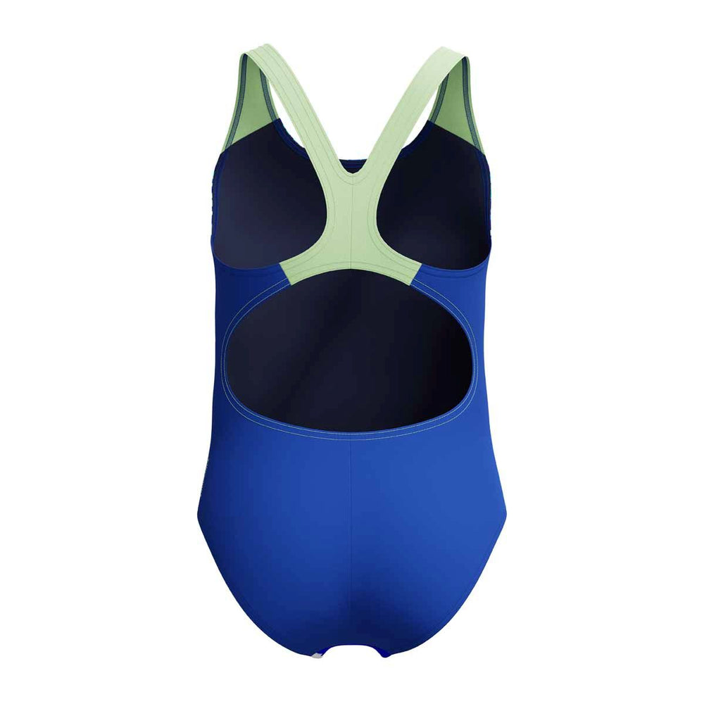 Speedo Girls Digital Placement Splashback Swimsuit - Deep Sapphire/Pale Clover | Allens Of Kingsbury
