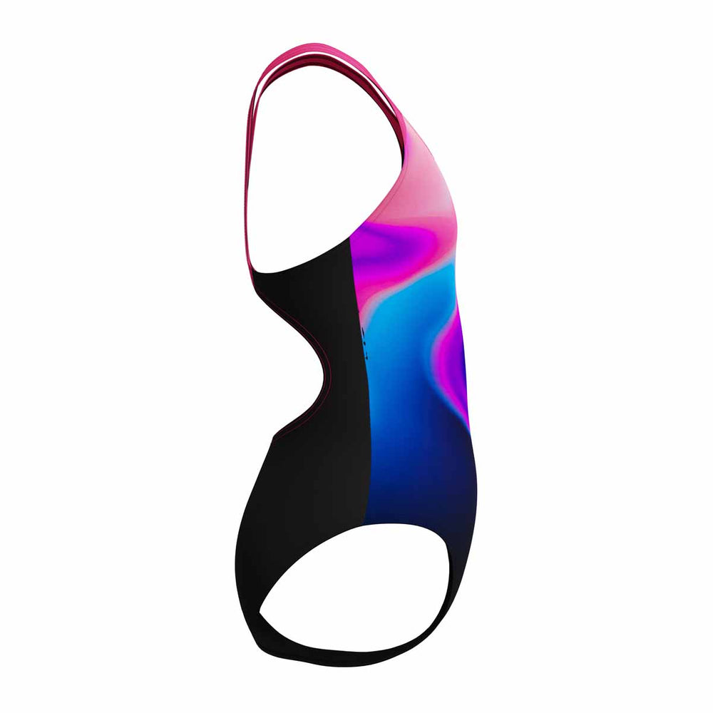Speedo Girls Digital Placement Splashback Swimsuit - Margarita Pink/Anthracite | Allens Of Kingsbury