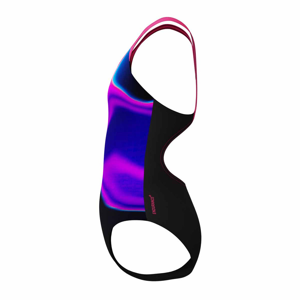 Speedo Girls Digital Placement Splashback Swimsuit - Margarita Pink/Anthracite | Allens Of Kingsbury