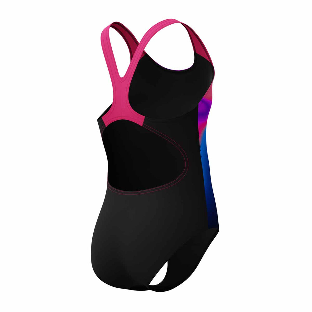 Speedo Girls Digital Placement Splashback Swimsuit - Margarita Pink/Anthracite | Allens Of Kingsbury