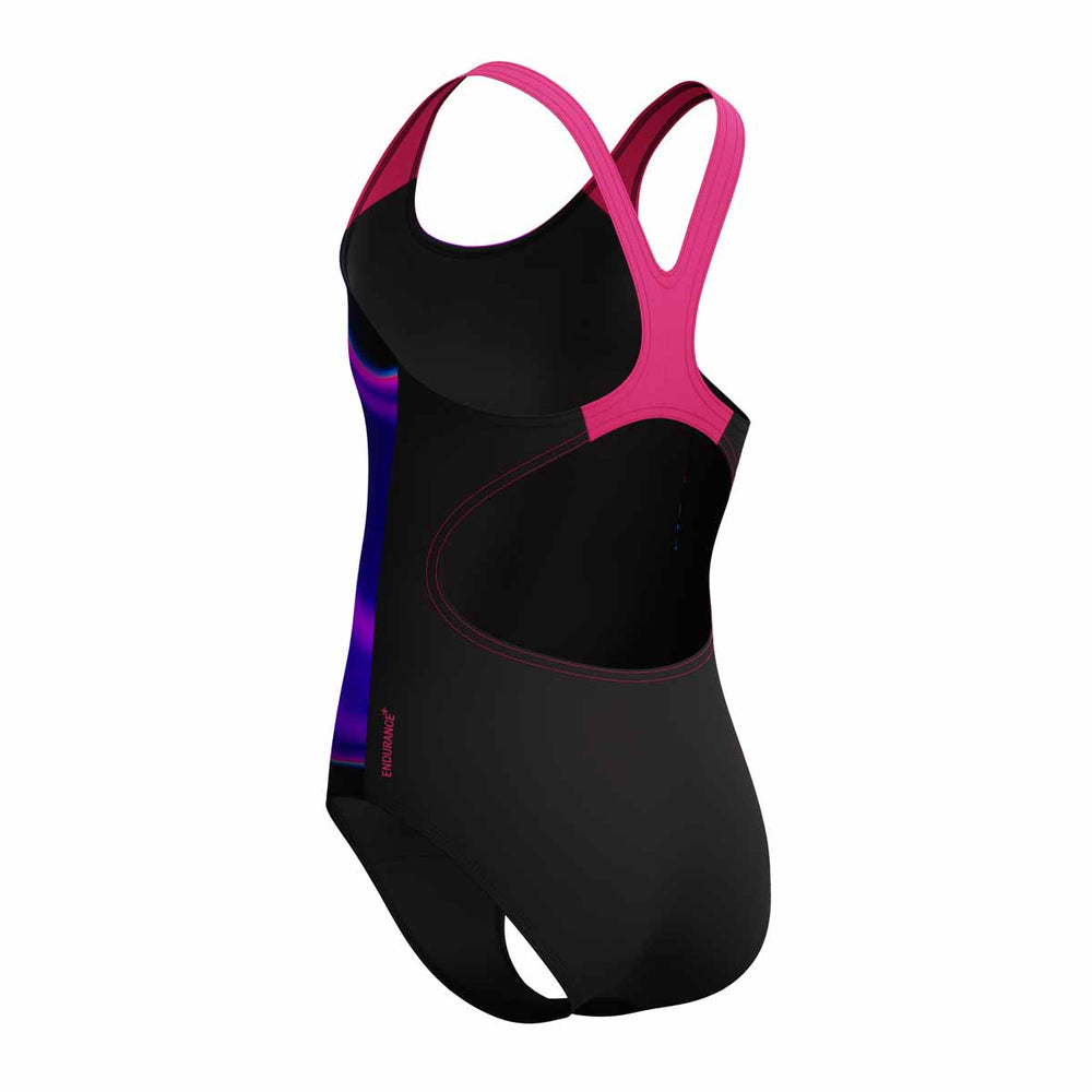 Speedo Girls Digital Placement Splashback Swimsuit - Margarita Pink/Anthracite | Allens Of Kingsbury