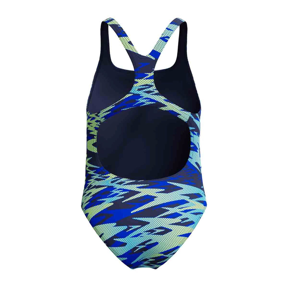 Speedo Girls HyperBoom Print Medalist Swimsuit - Peacoat | Allens Of Kingsbury