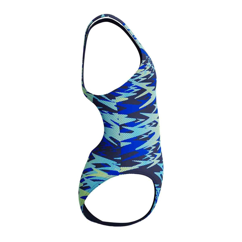 Speedo Girls HyperBoom Print Medalist Swimsuit - Peacoat | Allens Of Kingsbury