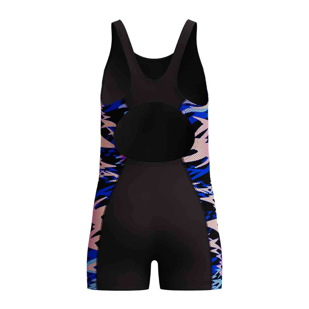 Speedo Girls HyperBoom Splice Muscleback Legsuit - Anthracite/Margarita Pink | Allens Of Kingsbury