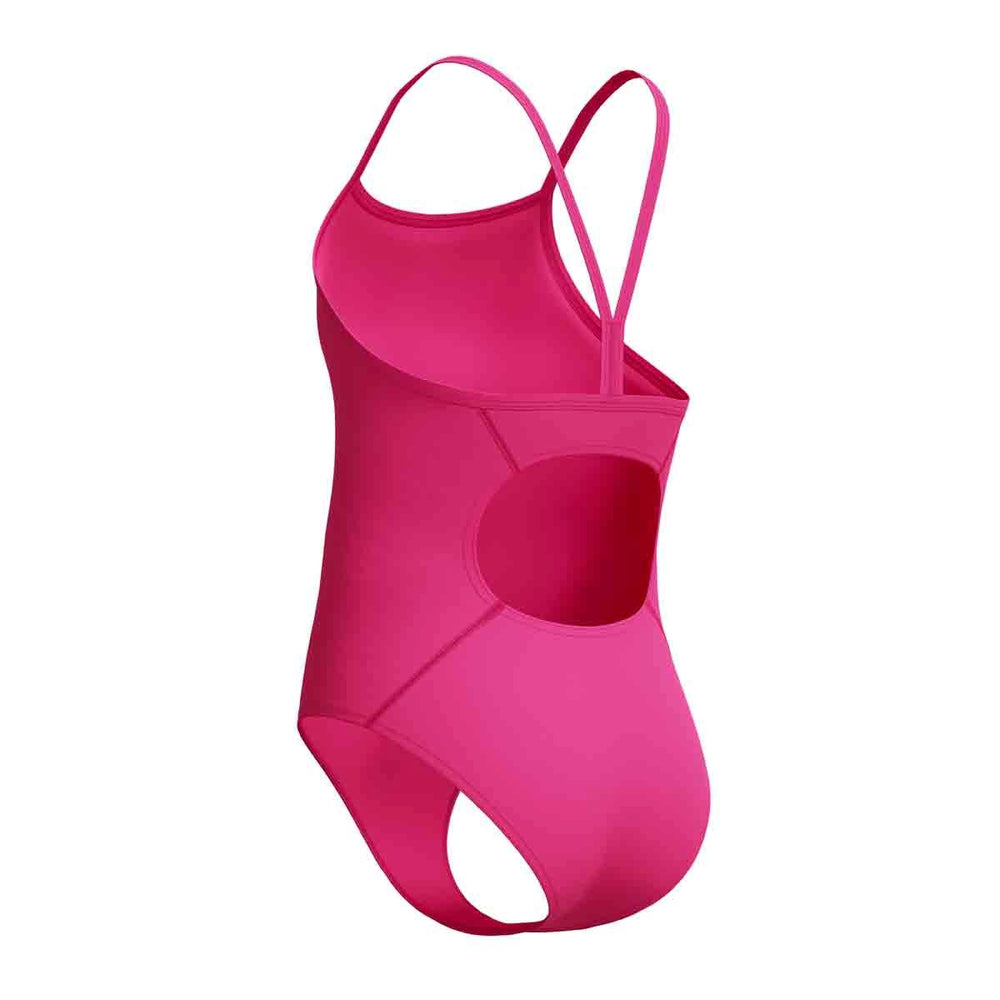 Speedo Girls Endurance+ Logo Thinstrap Swimsuit - Margarita Pink | Allens Of Kingsbury