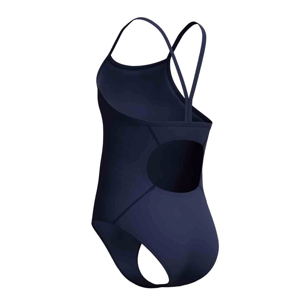 Speedo Girls Endurance+ Logo Thinstrap Swimsuit - Peacoat | Allens Of Kingsbury
