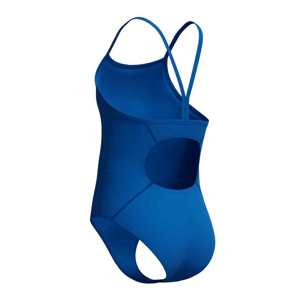 Speedo Girls Endurance+ Logo Thinstrap Swimsuit - Turkish Sea | Allens Of Kingsbury