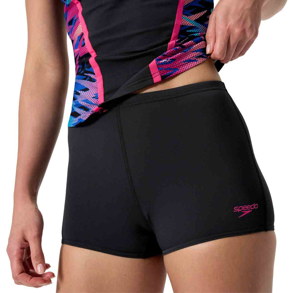 Speedo Womens HyperBoom Splice Tankini - Anthracite/Margarita Pink - Allens Swimwear