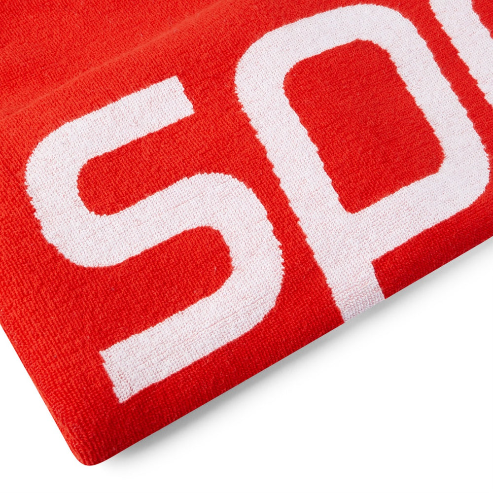Speedo Logo towel - Fed Red/White | Allens Of Kingsbury